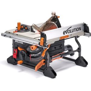 Evolution Power Tools R255TBL Table Saw (Next Gen Rage 5-S) Portable Multi-Material Cutting Blade Included Cuts Wood Metal Plastic, 45˚ Bevel, +/- 60˚ Mitre Angle, 85mm Cut Depth, 1650w Motor, 240v Evolution Power Tools R255TBL Table Saw (Next Gen Rage 5-S) Portable Multi-Material Cutting Blade Included Cuts Wood Metal Plastic, 45˚ Bevel, +/- 60˚ Mitre Angle, 85mm Cut Depth, 1650w Motor, 240v
