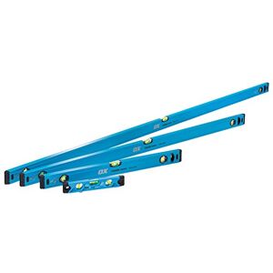 OX Tools OX Spirit Level Premium Trade Spirit Level Industrial Grade Measurement Accuracy with 3 High-precision Vial (Accuracy 0.5 mm/m) Blue 600/1200/1800/230 mm OX Tools OX Spirit Level Premium Trade Spirit Level Industrial Grade Measurement Accuracy with 3 High-precision Vial (Accuracy 0.5 mm/m) Blue 600/1200/1800/230 mm