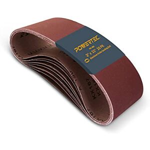 POWERTEC 110980 3 x 21" Sanding Belts 400 Grit Aluminum Oxide Sanding Belt Premium Sandpaper for Portable Belt Sander – 10 Pack POWERTEC 110980 3 x 21" Sanding Belts 400 Grit Aluminum Oxide Sanding Belt Premium Sandpaper for Portable Belt Sander – 10 Pack