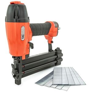 Tacwise 1716 DGN50V Air Brad Nail Gun with 1000 Nails, Uses Type 180 (18G) Nails, 20-50mm, Orange Tacwise 1716 DGN50V Air Brad Nail Gun with 1000 Nails, Uses Type 180 (18G) Nails, 20-50mm, Orange