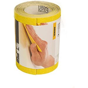 Mirka Yellow Sandpaper Abrasive Roll / 115mm x 5m / P40 / Sanding of Hardwood, Softwood, Paint, Putty, Plastic / 1 Roll Mirka Yellow Sandpaper Abrasive Roll / 115mm x 5m / P40 / Sanding of Hardwood, Softwood, Paint, Putty, Plastic / 1 Roll
