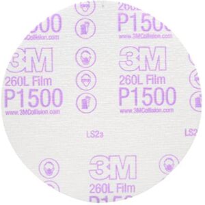 3M Hookit Finishing Film Abrasive Disc 00950, 6 in, 1500+ Grade, 100 Pack, Clear Coat Sanding, Paint Finishing, Defect Removal, Tear Resistant 3M Hookit Finishing Film Abrasive Disc 00950, 6 in, 1500+ Grade, 100 Pack, Clear Coat Sanding, Paint Finishing, Defect Removal, Tear Resistant