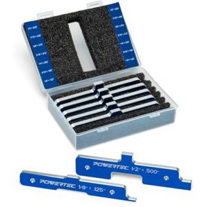 POWERTEC 71579 Router Table Set Up Bars – Precision Woodworking Tools Series, 7pc Set POWERTEC 71579 Router Table Set Up Bars – Precision Woodworking Tools Series, 7pc Set