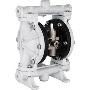 VEVOR Air-Operated Double Diaphragm Pump, 1/2 in Inlet & Outlet, Polypropylene Body, 2.5 GPM & Max 80PSI, PTFE Diaphragm Pneumatic Transfer Pump for Petroleum, Diesel, Oil & Low Viscosity Fluids VEVOR Air-Operated Double Diaphragm Pump, 1/2 in Inlet & Outlet, Polypropylene Body, 2.5 GPM & Max 80PSI, PTFE Diaphragm Pneumatic Transfer Pump for Petroleum, Diesel, Oil & Low Viscosity Fluids