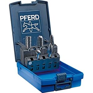 PFERD 26551 5 Piece Tough Cut Carbide Bur Set with Plastic Case, 1/4" Shank PFERD 26551 5 Piece Tough Cut Carbide Bur Set with Plastic Case, 1/4" Shank