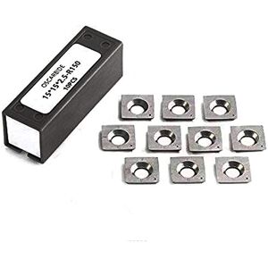 OSCARBIDE 15mm Square Carbide Inserts Cutters (15 x15 x2.5-R150) Replacement Insert Cutter 6”Radius Face for Woodworking Spiral/Helical Planer Cutter Head Wood Turning Tool 10pcs OSCARBIDE 15mm Square Carbide Inserts Cutters (15 x15 x2.5-R150) Replacement Insert Cutter 6”Radius Face for Woodworking Spiral/Helical Planer Cutter Head Wood Turning Tool 10pcs