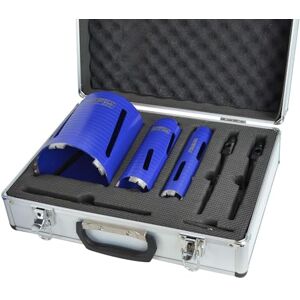 Faithfull FAIDCKIT7 7 Piece Diamond Core Drill Kit in Case. Includes: 38, 52 & 117mm Cores Faithfull FAIDCKIT7 7 Piece Diamond Core Drill Kit in Case. Includes: 38, 52 & 117mm Cores