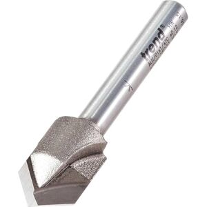 Trend Professional Alucobond 45-Degree V Groove Cutter, 1/4 Inch Shank, 13mm Cut Diameter & 10mm Cut Length, ALU/01X1/4TC Trend Professional Alucobond 45-Degree V Groove Cutter, 1/4 Inch Shank, 13mm Cut Diameter & 10mm Cut Length, ALU/01X1/4TC