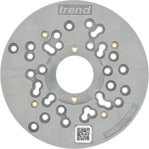 Trend Universal Trim Router Sub-Base, 150mm, Enhanced Compatibility for 1/4 Inch Trim Routers, UNIBASE/Trim, Black, UNIBASE/180 Trend Universal Trim Router Sub-Base, 150mm, Enhanced Compatibility for 1/4 Inch Trim Routers, UNIBASE/Trim, Black, UNIBASE/180