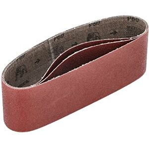 Mirka Red 3 pcs fabric sanding belts 75x533mm / grit P60 / high quality sanding belt for belt sander/for sanding wood and metal Mirka Red 3 pcs fabric sanding belts 75x533mm / grit P60 / high quality sanding belt for belt sander/for sanding wood and metal