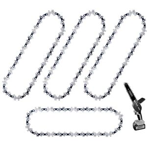 TROOZY 6-inch Chainsaw Chain 4 Packs Replacement Chain for Pruning Chainsaw & Pole Saw, 1/4 Inch LP Pitch 37 Drive Left .043 Inch Gauge Low Kickback Chain Blade TROOZY 6-inch Chainsaw Chain 4 Packs Replacement Chain for Pruning Chainsaw & Pole Saw, 1/4 Inch LP Pitch 37 Drive Left .043 Inch Gauge Low Kickback Chain Blade