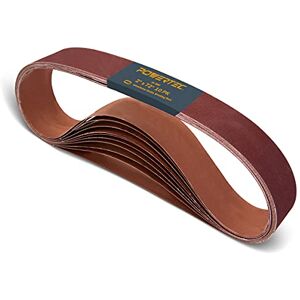 POWERTEC 111540 2 x 72 Inch Sanding Belts 40 Grit Aluminum Oxide Sanding Belt Premium Sandpaper – 10 Pack POWERTEC 111540 2 x 72 Inch Sanding Belts 40 Grit Aluminum Oxide Sanding Belt Premium Sandpaper – 10 Pack