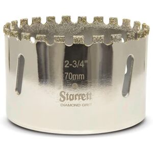 Starrett Diamond Grit Hole Saw D0234 Ceramic and Tile Drill Cutter For Brick Glass Marble Slate Stone Porcelain 70mm (2.3/4 inch) Starrett Diamond Grit Hole Saw D0234 Ceramic and Tile Drill Cutter For Brick Glass Marble Slate Stone Porcelain 70mm (2.3/4 inch)