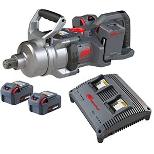 Ingersoll-Rand W9491-K4E-EU 1" 20V Heavy-Duty Impact Spanner, Short Anvil, Set with (4) 5.0Ah Li-Ion Batteries & Dual Charger (UK), Professional Tool Ingersoll-Rand W9491-K4E-EU 1" 20V Heavy-Duty Impact Spanner, Short Anvil, Set with (4) 5.0Ah Li-Ion Batteries & Dual Charger (UK), Professional Tool