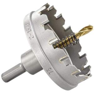 Starrett Tungsten Carbide Tipped Hole Saw SM75 Sheet Metal Cutter With Arbor & Pilot Drill Bit For Drilling Stainless Steel Aluminum Alloy 75 mm Starrett Tungsten Carbide Tipped Hole Saw SM75 Sheet Metal Cutter With Arbor & Pilot Drill Bit For Drilling Stainless Steel Aluminum Alloy 75 mm