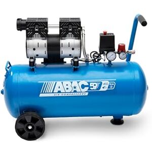 ABAC Ease-AIR 50 Silent Air Compressor, Oil-Free Air Compressor, Maximum Pressure 8 Bar, Power 1 Hp, Tank 50 litres, Noise 59 dB UK ABAC Ease-AIR 50 Silent Air Compressor, Oil-Free Air Compressor, Maximum Pressure 8 Bar, Power 1 Hp, Tank 50 litres, Noise 59 dB UK
