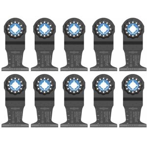 Bosch OSL134C-10 10-Pack 1-3/4 In. Starlock Oscillating Multi Tool Metal & More Carbide Extreme Plunge Cut Blades for Cutting Iron Bar, Metal, Wood with Nails, Drywall and Tile Bosch OSL134C-10 10-Pack 1-3/4 In. Starlock Oscillating Multi Tool Metal & More Carbide Extreme Plunge Cut Blades for Cutting Iron Bar, Metal, Wood with Nails, Drywall and Tile