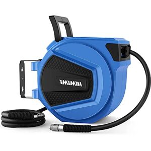 Himimi Automatic Compressed Air Hose Drum 15 m + 1.5 m, Hose Reel for Compressed Air, Wall Compressed Air Hose Reel, 20 Bar Max, Φ9.5 mm, 1/4 Inch Connection, Automatic Slow Feed Himimi Automatic Compressed Air Hose Drum 15 m + 1.5 m, Hose Reel for Compressed Air, Wall Compressed Air Hose Reel, 20 Bar Max, Φ9.5 mm, 1/4 Inch Connection, Automatic Slow Feed