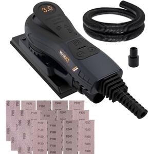 MAXXT Brushless Electric 3mm Orbital Sheet Sander 350W EC Motor, Multi-Function, 4000-10000RPM Variable Speed, Corded, 10 Sanding Papers for Woodworking & Finishing MAXXT Brushless Electric 3mm Orbital Sheet Sander 350W EC Motor, Multi-Function, 4000-10000RPM Variable Speed, Corded, 10 Sanding Papers for Woodworking & Finishing