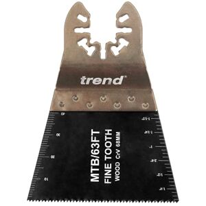Trend Universal Fine Tooth CrV Multi-Tool Saw Blades, 68 mm, For Clean Cutting in Wood and Plastics, 5 Pack, MTB/63FT Trend Universal Fine Tooth CrV Multi-Tool Saw Blades, 68 mm, For Clean Cutting in Wood and Plastics, 5 Pack, MTB/63FT
