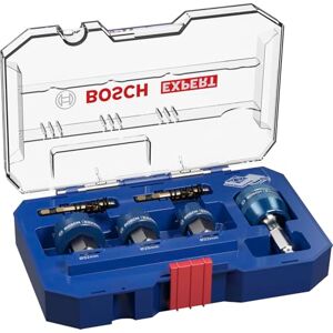 Bosch 6X Expert Sheet Metal PC Plus Universal Hole Saw Set (for Stainless Steel Sheets, Steel Sheets, Ø 22, 25, 32 mm, Professional Accessory Drill Driver) Bosch 6X Expert Sheet Metal PC Plus Universal Hole Saw Set (for Stainless Steel Sheets, Steel Sheets, Ø 22, 25, 32 mm, Professional Accessory Drill Driver)