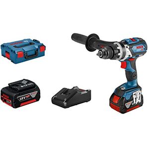 Bosch 18V System Cordless Combi Drill GSB 18V-110 C (max. torque of 110 Nm, incl. 2x GBA 5.0Ah Batteries, Charger GAL 18V-40, Aux. Handle, L-BOXX) Bosch 18V System Cordless Combi Drill GSB 18V-110 C (max. torque of 110 Nm, incl. 2x GBA 5.0Ah Batteries, Charger GAL 18V-40, Aux. Handle, L-BOXX)