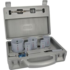 Bosch 9 x PRO Multi Material Power Change Plus Hole Saw Set Blow Mould Case (for Softwood, Drywall, Diameter 22, 29, 35, 44, 51, 64 mm, Professional Accessories Drill/Screwdriver) Bosch 9 x PRO Multi Material Power Change Plus Hole Saw Set Blow Mould Case (for Softwood, Drywall, Diameter 22, 29, 35, 44, 51, 64 mm, Professional Accessories Drill/Screwdriver)