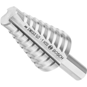 Bosch SDC7 9/16 In. to 1 In. High-Speed Steel Turbo Step Drill Bit Bosch SDC7 9/16 In. to 1 In. High-Speed Steel Turbo Step Drill Bit