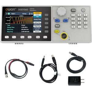 OWON DGE1060 Signal Waveform Generator,60MHz Bandwidth and 300MSa/s Sample Rate,8K Waveform Length,14 Bits Vertical Resolution Function Generator with 3.6 inch TFT LCDSupport SCPI and LabVIEW OWON DGE1060 Signal Waveform Generator,60MHz Bandwidth and 300MSa/s Sample Rate,8K Waveform Length,14 Bits Vertical Resolution Function Generator with 3.6 inch TFT LCDSupport SCPI and LabVIEW