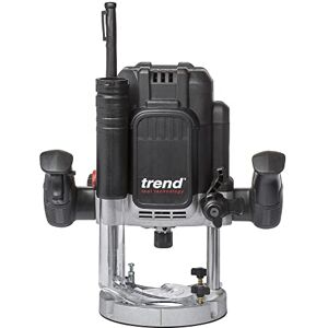 Trend T12 1/2 Inch Variable Speed Workshop Router, Perfect for Lock Fitting, Worktop Joints & Timber Profiling, 2300W, 240V, Black, T12EK Trend T12 1/2 Inch Variable Speed Workshop Router, Perfect for Lock Fitting, Worktop Joints & Timber Profiling, 2300W, 240V, Black, T12EK