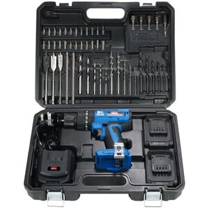 Hilka PTLBD1822 18V Li-ion Brushless Combi Drill with Two 2.0Ah Batteries & 50 PCE Accessories Hilka PTLBD1822 18V Li-ion Brushless Combi Drill with Two 2.0Ah Batteries & 50 PCE Accessories