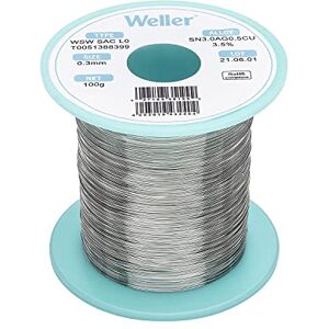 Weller WSW SAC L0 (T0051386799) Lead Free Solder Wire, Ø 1.2mm, Alloy Sn96.5Ag3.0Cu0.5, Flux content 3.5%, 500g Weller WSW SAC L0 (T0051386799) Lead Free Solder Wire, Ø 1.2mm, Alloy Sn96.5Ag3.0Cu0.5, Flux content 3.5%, 500g