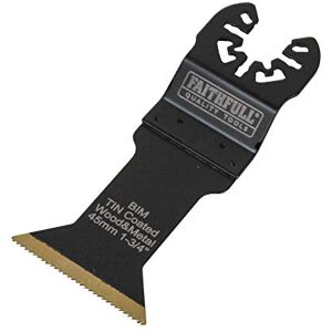 Faithfull Tools FAIMFBM45 45 mm Bi-Metal Flush Cut Tin Coated Blade Multi-Functional Tool Blue Faithfull Tools FAIMFBM45 45 mm Bi-Metal Flush Cut Tin Coated Blade Multi-Functional Tool Blue
