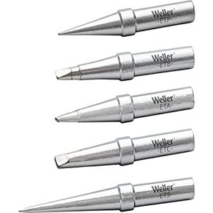 Weller Genuine WE1010 Soldering Tip Set ETA, ETB, ETC, ETP, TETS, 5 PCS Weller Genuine WE1010 Soldering Tip Set ETA, ETB, ETC, ETP, TETS, 5 PCS