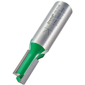 Trend CraftPro Straight Two Flute Router Cutter Bit, 1/2 Inch Shank, 10mm Cut Diameter & 19.1mm Cut Length, Tungsten Carbide Tipped, C016X1/2TC Trend CraftPro Straight Two Flute Router Cutter Bit, 1/2 Inch Shank, 10mm Cut Diameter & 19.1mm Cut Length, Tungsten Carbide Tipped, C016X1/2TC