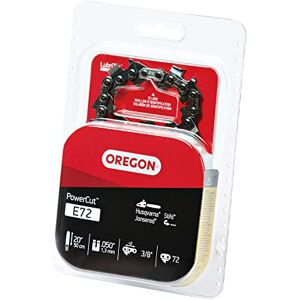 Oregon E72 PowerCut Replacement Chainsaw Chain for 20-Inch Guide Bars, 72 Drive Links, Pitch: 3/8" Low Vibration, 050" Gauge Oregon E72 PowerCut Replacement Chainsaw Chain for 20-Inch Guide Bars, 72 Drive Links, Pitch: 3/8" Low Vibration, 050" Gauge