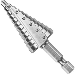 Bosch IMSDC2 3/16 in. to 7/8 in. High-Speed Steel Turbo Impact Step Drill Bit Bosch IMSDC2 3/16 in. to 7/8 in. High-Speed Steel Turbo Impact Step Drill Bit