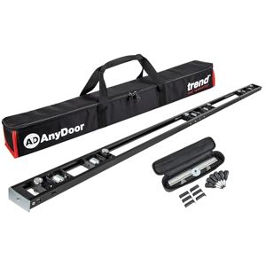 Trend AnyDoor 6’8” Modular Door Hinge Router Jig, Adjustable Hinge Routing Template for Timber Doors & Frames, Square & 10 mm Radius Hinges, Aluminium Rail System, H/JIG/D6 Trend AnyDoor 6’8” Modular Door Hinge Router Jig, Adjustable Hinge Routing Template for Timber Doors & Frames, Square & 10 mm Radius Hinges, Aluminium Rail System, H/JIG/D6