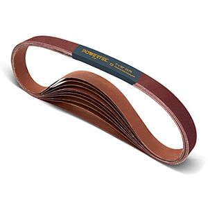 POWERTEC 25 x 762 mm Sanding Belts 1” x 30” 60 Grit Aluminum Oxide Sanding Belt Premium Sandpaper – 10 Pack POWERTEC 25 x 762 mm Sanding Belts 1” x 30” 60 Grit Aluminum Oxide Sanding Belt Premium Sandpaper – 10 Pack