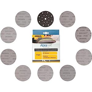 Mirka Abranet net sanding discs Ø 150 mm Hook & loop/Mix-pack 1 of each grit 80, 100, 120, 150, 180, 220, 320, 400, 600 + protective disc / 10 pcs/for all 150 mm eccentric sanders and grinders Mirka Abranet net sanding discs Ø 150 mm Hook & loop/Mix-pack 1 of each grit 80, 100, 120, 150, 180, 220, 320, 400, 600 + protective disc / 10 pcs/for all 150 mm eccentric sanders and grinders