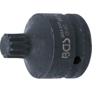 BGS 5054-M18 Impact Bit Socket length 55 mm 20 mm (3/4") Drive Spline (for XZN) M18 BGS 5054-M18 Impact Bit Socket length 55 mm 20 mm (3/4") Drive Spline (for XZN) M18