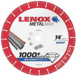 Lenox Tools 1972932 METALMAX Diamond Edge Cutoff Wheel, 14" x 1 Lenox Tools 1972932 METALMAX Diamond Edge Cutoff Wheel, 14" x 1