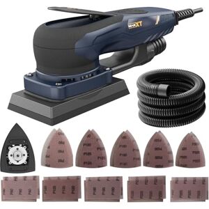 MAXXT 2IN 1 Brushless Delta and Rectangle Sander 350W, Orbit Diameter: 3.0mm, 6-Speed Adjustment(4000-10000) 1-2s Stop, 20 Sheets of Sandpaper, Easily Handles Tight Corners and fine Sanding MAXXT 2IN 1 Brushless Delta and Rectangle Sander 350W, Orbit Diameter: 3.0mm, 6-Speed Adjustment(4000-10000) 1-2s Stop, 20 Sheets of Sandpaper, Easily Handles Tight Corners and fine Sanding