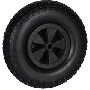 Relaxdays Wheelbarrow Wheel 4.00-6, Rubber Tyre with Plastic Rim, Puncture-Proof, up to 100 kg, Replacement, Black, 4-6 Relaxdays Wheelbarrow Wheel 4.00-6, Rubber Tyre with Plastic Rim, Puncture-Proof, up to 100 kg, Replacement, Black, 4-6