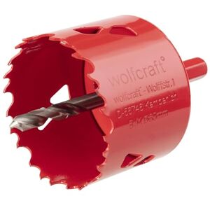 Wolfcraft Bi-Metal Hole Saw, Ø 60 mm I 5484000 I For drywall materials, wood, plastics and metals, cutting depth 40 mm Wolfcraft Bi-Metal Hole Saw, Ø 60 mm I 5484000 I For drywall materials, wood, plastics and metals, cutting depth 40 mm