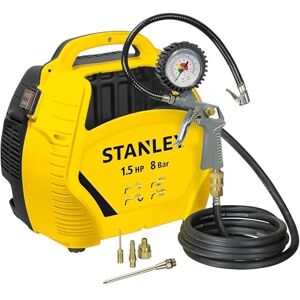 Stanley Air Compressor Kit 1.5 HP/8 Bar with Accessories Stanley Air Compressor Kit 1.5 HP/8 Bar with Accessories