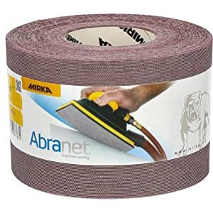Mirka Abranet net abrasive roll 115 mm x 25 m Hook & loop/grit P240 / 1 roll/for sanding wood, filler, varnish, plastic / 5454400125 Mirka Abranet net abrasive roll 115 mm x 25 m Hook & loop/grit P240 / 1 roll/for sanding wood, filler, varnish, plastic / 5454400125