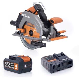 Evolution Power Tools R185CCS-Li Circular Saw Cordless Brushless 18v Li-Ion EXT Includes TCT Multi-Material Blade, Cuts Wood, Metal, Plastic & More, Guide Included, Battery & Charger Included, 185mm Evolution Power Tools R185CCS-Li Circular Saw Cordless Brushless 18v Li-Ion EXT Includes TCT Multi-Material Blade, Cuts Wood, Metal, Plastic & More, Guide Included, Battery & Charger Included, 185mm