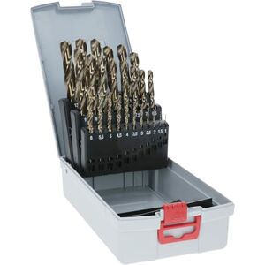 Bosch Professional 25pc. HSS-Cobalt ProBox Metal Drill Bit Set (for Stainless Steel, Ø 1-13 mm, Accessories Drill Driver and Drill Stand) Bosch Professional 25pc. HSS-Cobalt ProBox Metal Drill Bit Set (for Stainless Steel, Ø 1-13 mm, Accessories Drill Driver and Drill Stand)