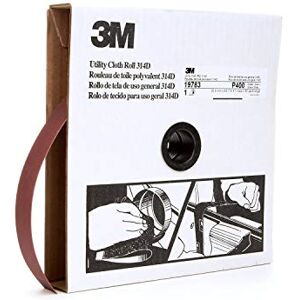 3M Utility Cloth Roll 314D, 1 in x 50 yd P400 J-weight 3M Utility Cloth Roll 314D, 1 in x 50 yd P400 J-weight